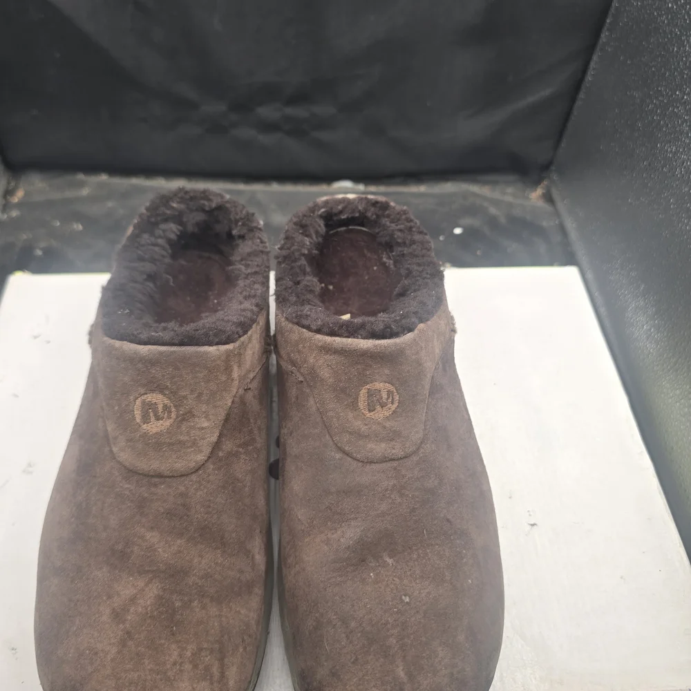 Merrell Dark Brown Suede Slip-On Loafers